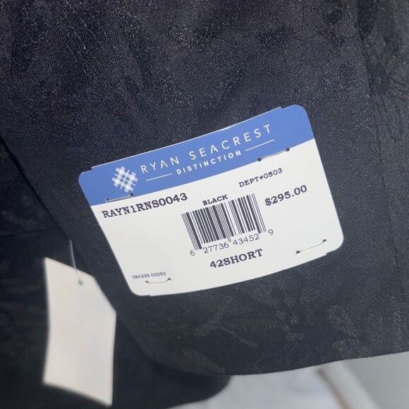 NWT Ryan Seacrest Distinction Jacket/Coat 42S Black modern fit - Picture 5 of 9